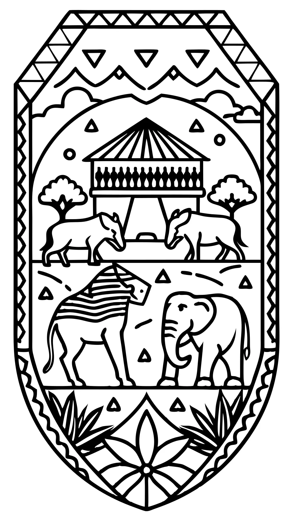 african coloring pages